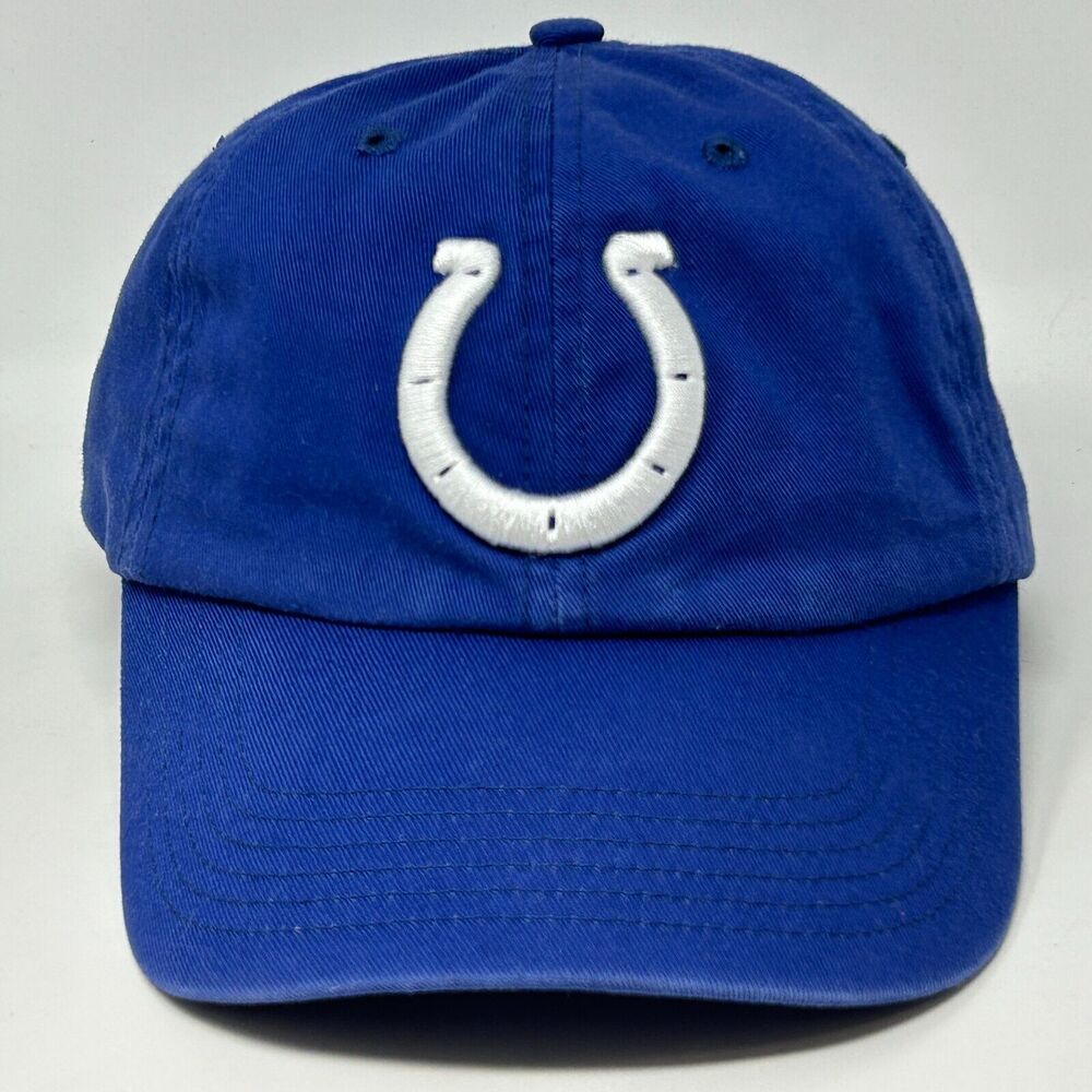 Indianapolis Colts Dad Hat Baseball Cap Strapback Blue NFL Team Apparel Football